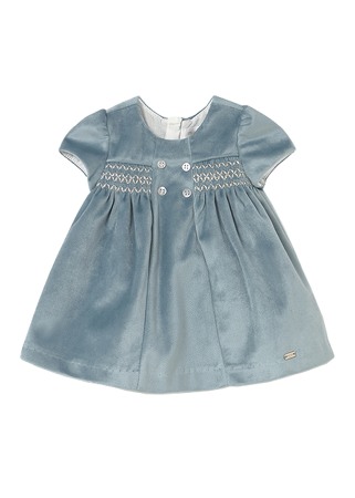 Rochii - Rochie catifea - turcoaz - Mayoral