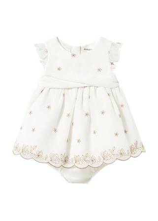 Haine  Incaltaminte Accesorii - Rochie + chilotei - Alb/Crem