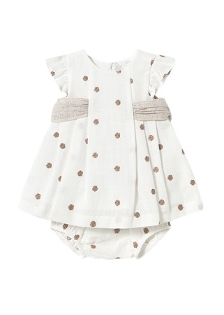 Rochii - Rochie + chilotei - Brodata - Mayoral  4-6 luni