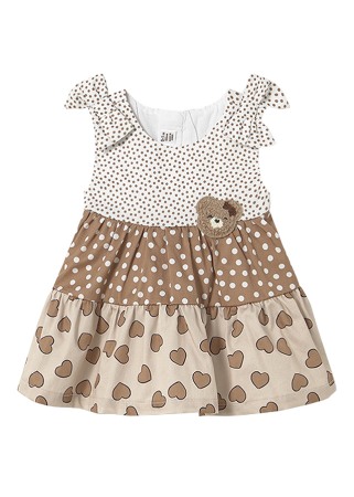 Rochii - Rochie combinata - volane - Mayoral 18 luni