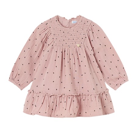 Rochii - Rochie cu buline - roz - Mayoral  36 luni