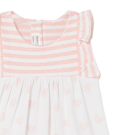 Rochie cu dungi + bentita - Roz - Mayoral  2-4 luni [2]