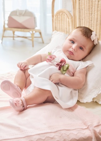 Rochii - Rochie mikado - alb