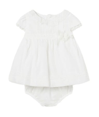 Rochii - Rochie sifon - alb