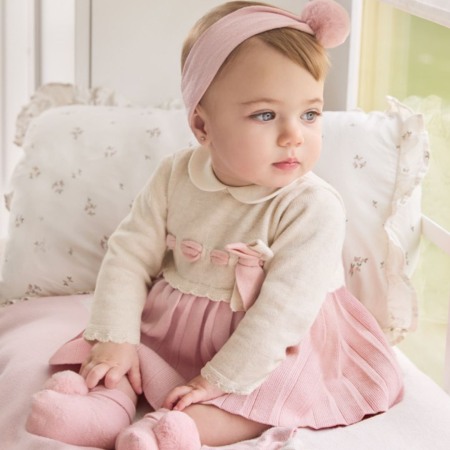 Rochii - Rochie tricot Better Cotton nou-nascut - Mayoral 12 luni (80 cm)