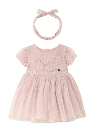 Rochii - Rochie tul + bentita - Roz - Mayoral 2 ani