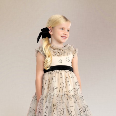 Haine  Incaltaminte Accesorii - Rochie Tul Plumeti Inimioare - Abel & lula 8 ani (128 cm)