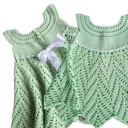 Rochii - Rochita crosetata Vernil