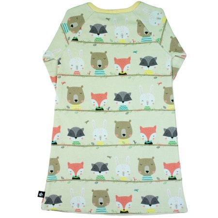 Rochita cu maneca lunga imprimeu Animale din padure 122 cm (6-7 ani) [1]