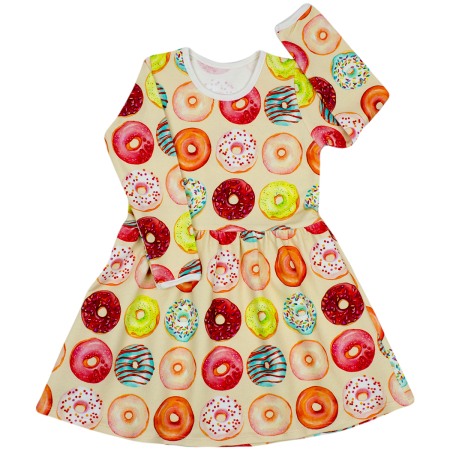 Rochita cu maneca lunga imprimeu gogosi  98 cm (2-3 ani) [1]