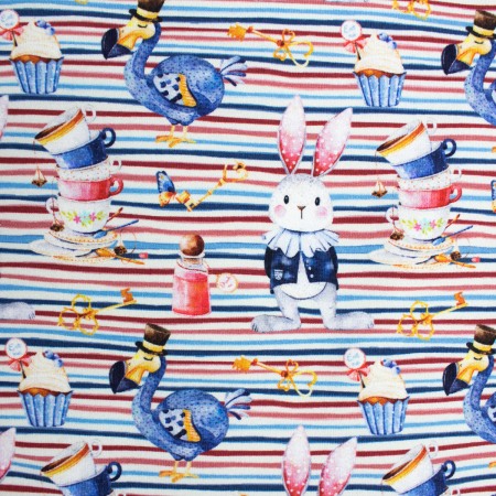 Rochita cu maneca lunga imprimeu iepurasi  122 cm (6-7 ani) [3]