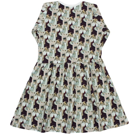 Rochita cu maneca lunga imprimeu iepurasi sic 122 cm (7-8 ani) [2]