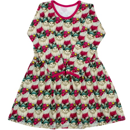 Rochita cu maneca lunga imprimeu pisicute  116 cm (5-6 ani) [1]