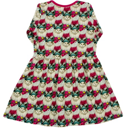 Rochita cu maneca lunga imprimeu pisicute  116 cm (5-6 ani) [2]