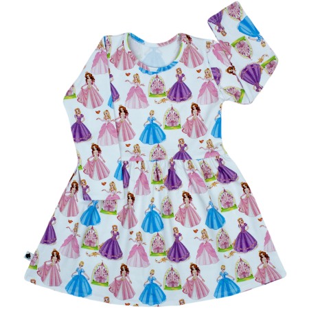 Rochita cu maneca lunga imprimeu printese din povesti 80 cm (9-10 luni) [0]