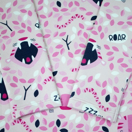 Rochita cu maneca lunga imprimeu Tigri roz 98 cm (2-3 ani) [3]