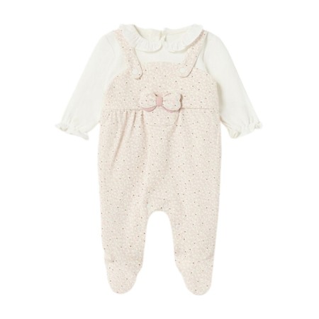 Salopete - Salopeta simulata bumbac BCI nou-nascut - Mayoral 2-4 luni (65 cm)