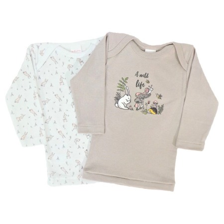 Tricouri - Set 2 bluze cu maneca lunga  unisex A wild life 4 ani