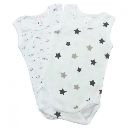 Body-uri - Set 2 Body maiou cu imprimeu Stele mari