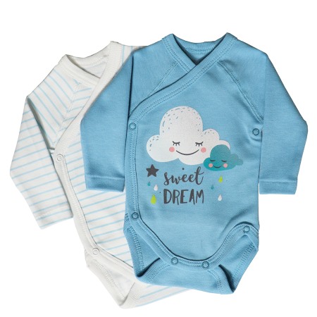 Body-uri - Set 2 body uri cu maneca lunga - Nor_Dungi 6 luni