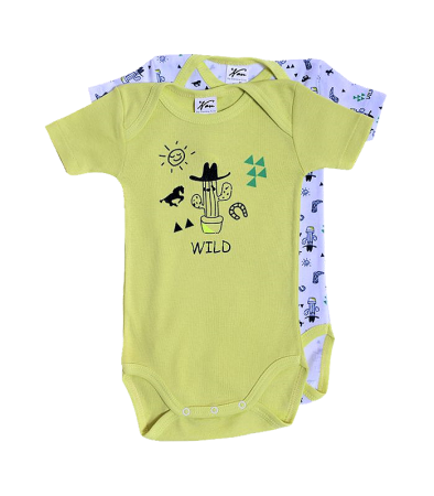 Body-uri - Set 2 body uri cu maneca scurta - Cactusi