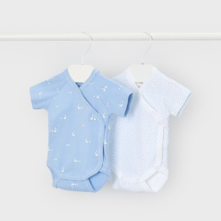 Noua colectie Mayoral - Set 2 body-uri Sky nou-nascut - Mayoral