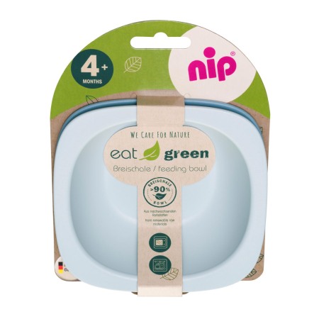 Alimentatie Masa Preparare - Set 2 castroane pentru mancarea copiilor nip Eat Green 37065