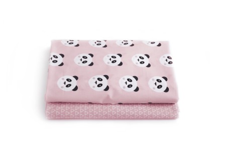 Lenjerii - Set 2 cearceafuri  patut Blush Panda