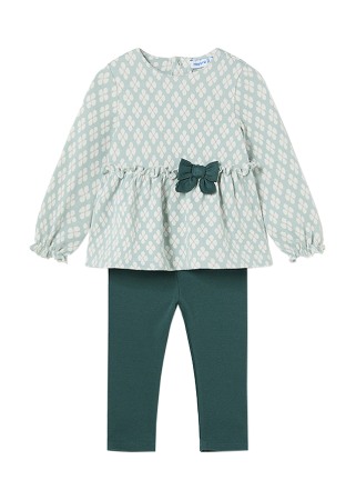 Compleuri - Set 2 piese - Bluza cu volane + Pantaloni - Mayoral   24 luni