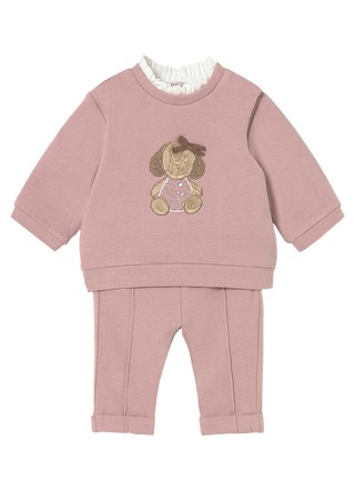 Haine  Incaltaminte Accesorii - Set 2 piese - Bluza + pantaloni - roz - Mayoral  18 luni