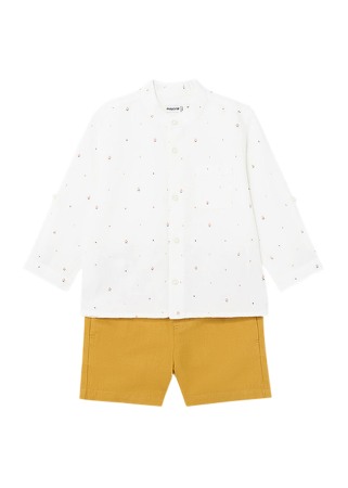 Compleuri - Set 2 piese camasa si bermude  - Mayoral 18 luni (86 cm)