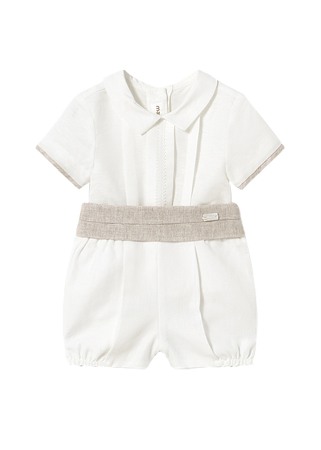 Haine  Incaltaminte Accesorii - Set 2 piese ceremonie - Camasa eleganta + pantaloni scurti cu cingatoare - Mayoral 4-6 luni