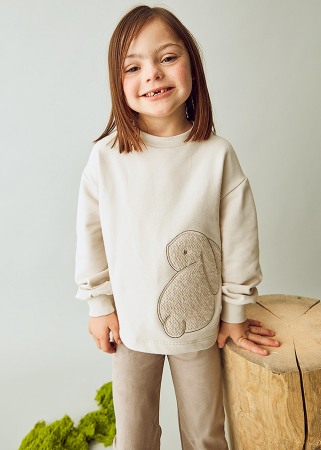 Haine  Incaltaminte Accesorii - Set 2 piese - Colanti+bluza - broderie crem - Mayoral  10 ani