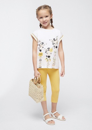 Compleuri - Set 2 piese, girafe, fata - Mayoral  7 ani