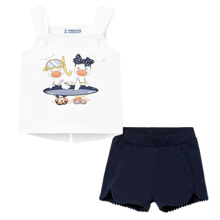 Haine  Incaltaminte Accesorii - Set 2 piese - Maiou cu pantaloni scurti - Mayoral 12 luni