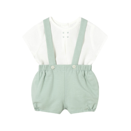 Compleuri - Set 2 piese, pantaloni scurti cu bretele + bluza  - Mayoral