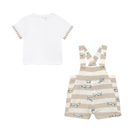 Haine  Incaltaminte Accesorii - Set 2 piese - Salopeta si tricou