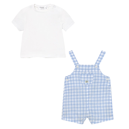 Haine  Incaltaminte Accesorii - Set 2 piese - Salopeta si tricou - Mayoral 4-6 luni