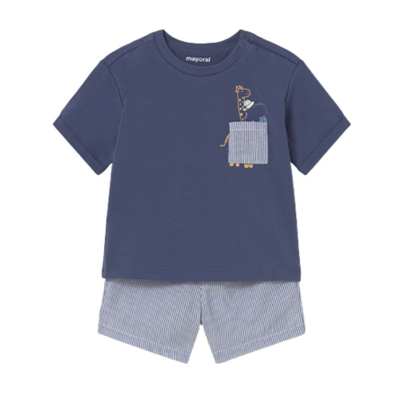 Noua colectie Mayoral - Set 2 piese - Tricou si pantaloni scurti Hipo - Mayoral