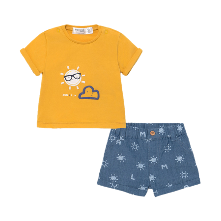 Haine  Incaltaminte Accesorii - Set 2 piese - Tricou si pantaloni scurti - Mayoral 12 luni