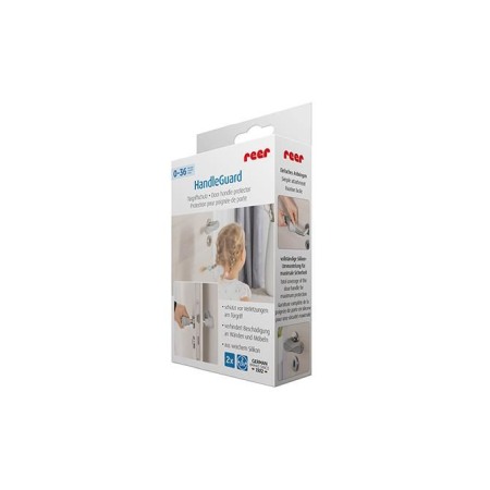 Protectii copii pentru casa - Set 2 protectii clanta usa, din silicon, acoperire completa, Reer HandleGuard 70071