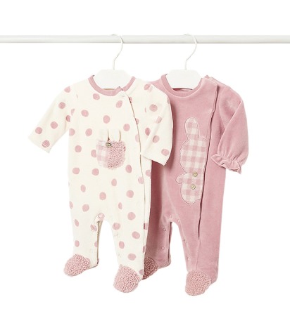 Haine - Set 2 salopete (pijamale) catifelate