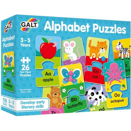 Jucarii Jocuri Activitati - Set 26 de puzzle-uri Alphabet (2 piese)