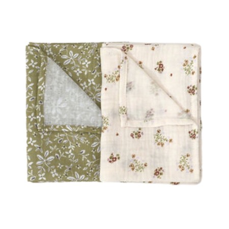 Prosoape - Set 2x prosopele muselina Almond& Flowers - Buva