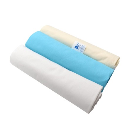 Lenjerii - Set 3 Cearceafuri Alb /galben pai/bleu Universal  cu elastic