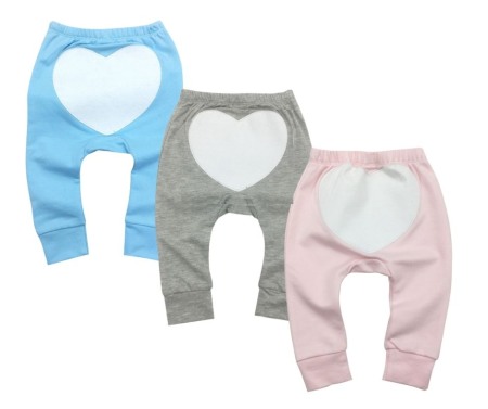 Pantaloni - Set 3 pantaloni - Inimioare - Easymon