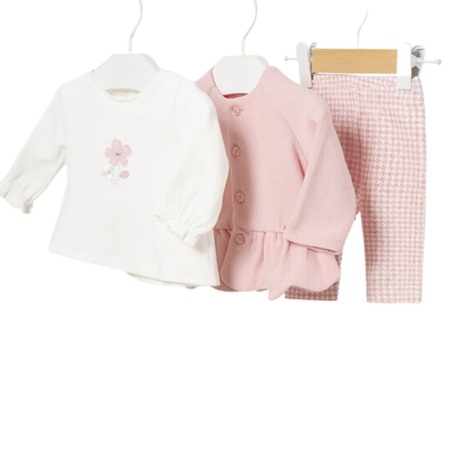 Haine  Incaltaminte Accesorii - Set 3 piese bumbac BCI nou-nascut