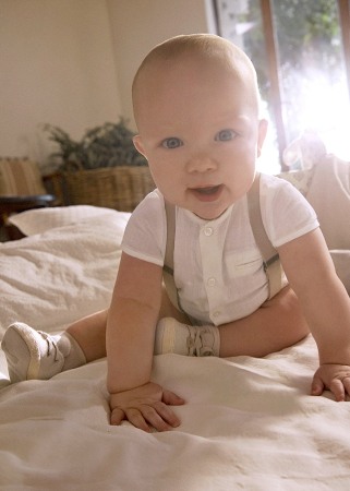 Haine  Incaltaminte Accesorii - Set 3 piese - camasa + pantaloni scurti + bretele - Mayoral 18 luni