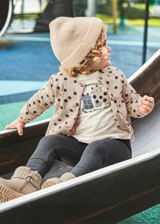 Haine  Incaltaminte Accesorii - Set 3 piese - Pulover+bluza+colanti - bej - Mayoral  4 ani