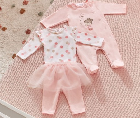 Compleuri - Set 3 piese - Salopeta / body / fusta-pantalon- Mayoral 0-1 luni